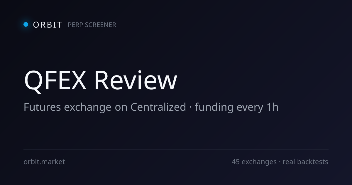QFEX futures exchange — trading interface and funding rates