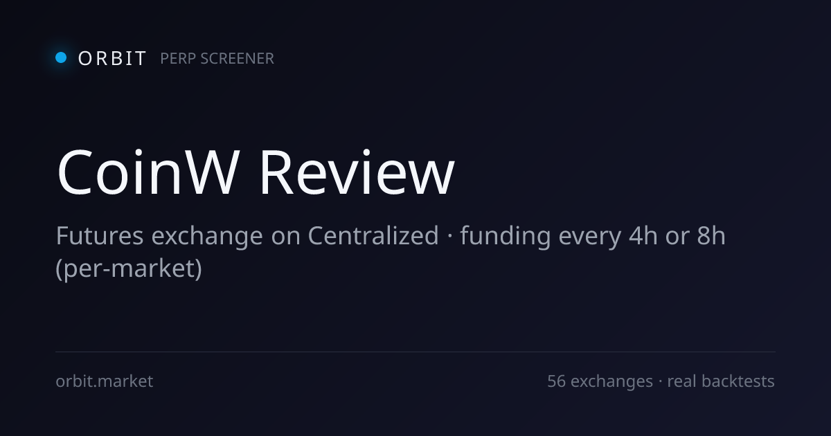 CoinW futures exchange — trading interface and funding rates