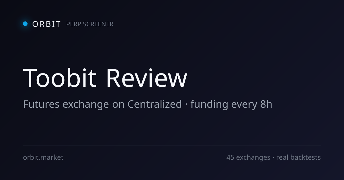 Toobit futures exchange — trading interface and funding rates