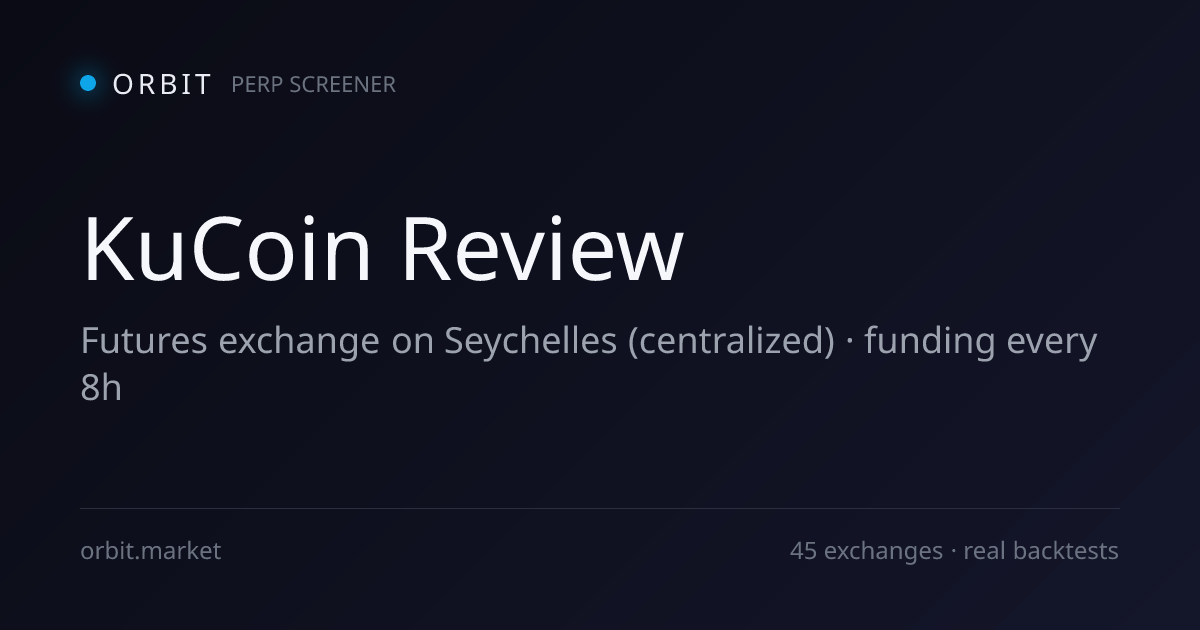 KuCoin futures exchange — trading interface and funding rates