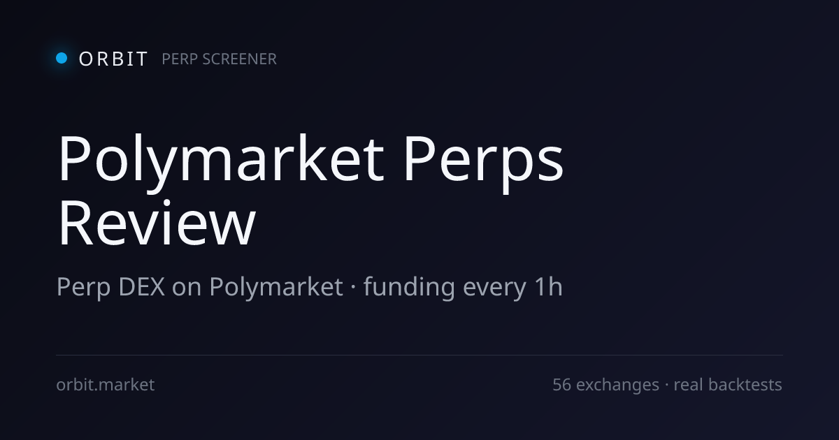 Polymarket Perps perp DEX — trading interface and funding rates